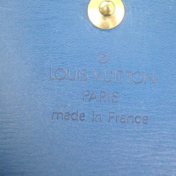 134160AB Louis Vuitton Wallet Blue Epi Leather - Picture 12 of 13